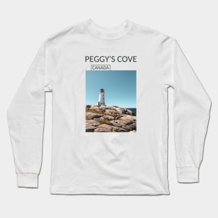 Peggy's Cove Lighthouse Nova Scotia Canada Souvenir Gift for Canadian T-shirt Apparel Mug Notebook Tote Pillow Sticker Magnet Long Sleeve T-Shirt